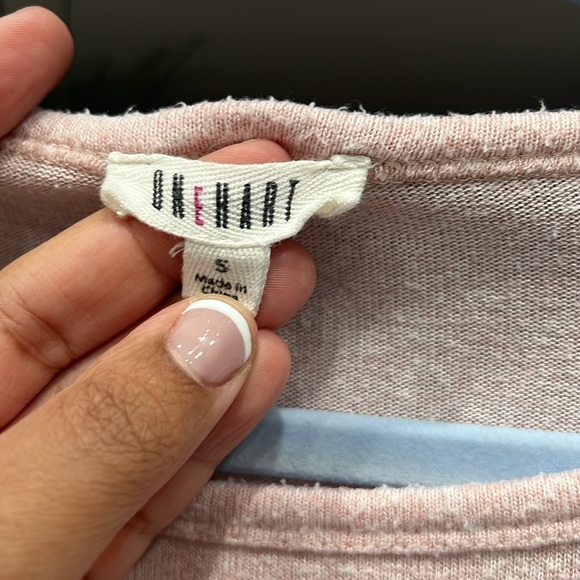 Onehart blouse with ruffles on arms light pink good condition size S - Picture 4 of 4